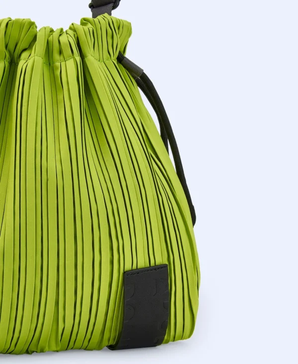 Adolfo Dominguez Bolsos>Bandolera Pequenaen Crinkle Reciclado Verde Pistacho