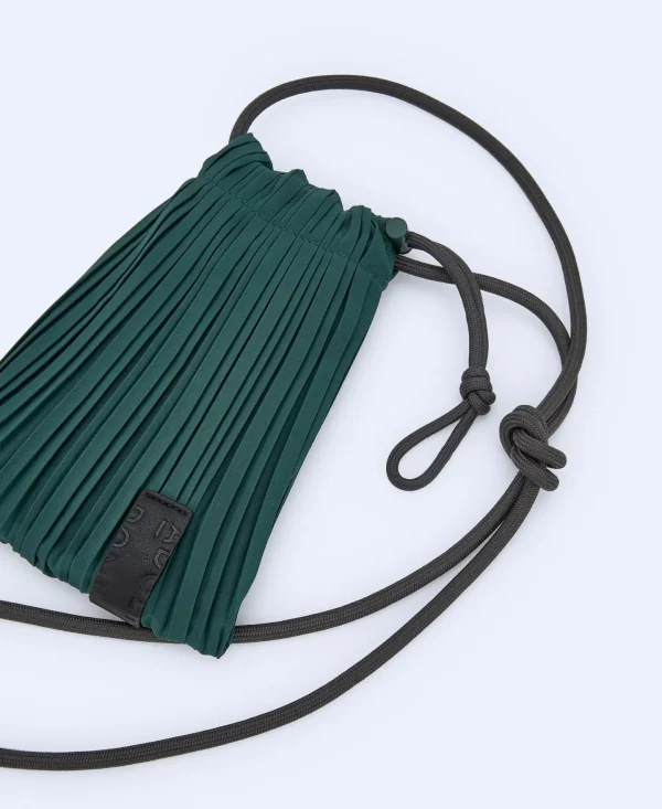 Adolfo Dominguez Accesorios Movil>Bolso Portamovil En Crinkle Verde