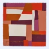 Adolfo Dominguez Foulares>Chal Bloques De Color En Lino Europeo Rojo