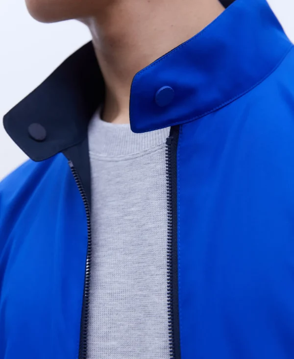 Adolfo Dominguez Abrigos Y Chaquetas>Chaqueta Harrington Reversible Azul Marino