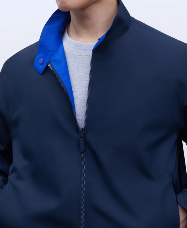 Adolfo Dominguez Abrigos Y Chaquetas>Chaqueta Harrington Reversible Azul Marino