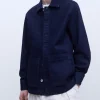 Adolfo Dominguez Abrigos Y Chaquetas>Chaqueta Vaquera En Algodon Elastico Azul Denim