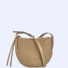 Adolfo Dominguez Bolsos>Hobo Medio En Piel Responsable Topo/Beige