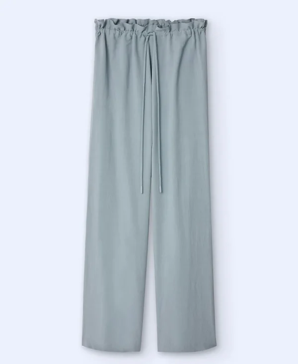 Adolfo Dominguez Pantalones>Jogger Fluido De Corte Recto Verde