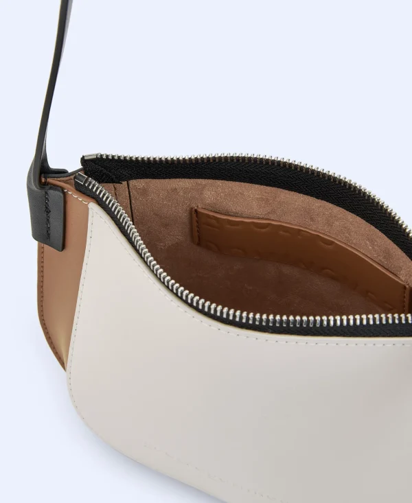 Adolfo Dominguez Bolsos>Mini Bandolera Tricolor En Piel Vaqueta Multicolor