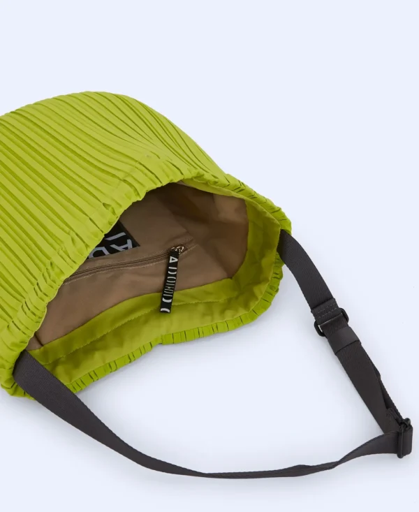 Adolfo Dominguez Bolsos>Mochila En Crinkle Reciclado Verde Pistacho