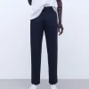 Adolfo Dominguez Pantalones>Pantalon Chino En Twill De Algodon Negro