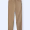 Adolfo Dominguez Pantalones>Pantalon Chino En Twill De Algodon Camel