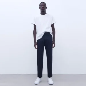 Adolfo Dominguez Pantalones>Pantalon Chino En Twill De Algodon Negro