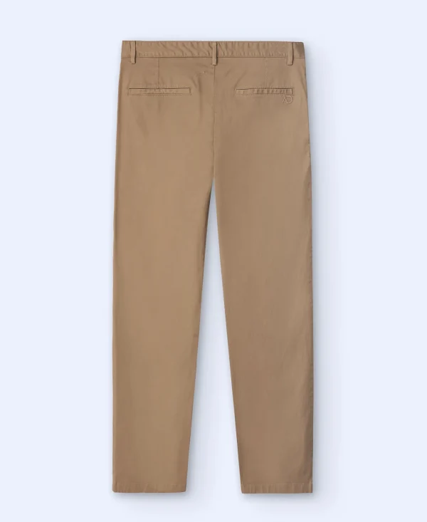 Adolfo Dominguez Pantalones>Pantalon Chino En Twill De Algodon Camel