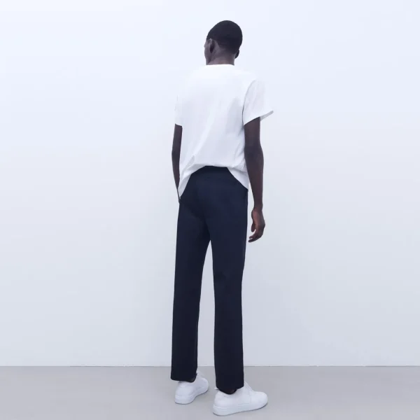 Adolfo Dominguez Pantalones>Pantalon Chino En Twill De Algodon Negro