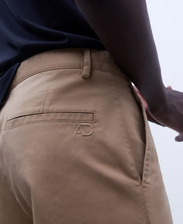 Adolfo Dominguez Pantalones>Pantalon Chino En Twill De Algodon Camel