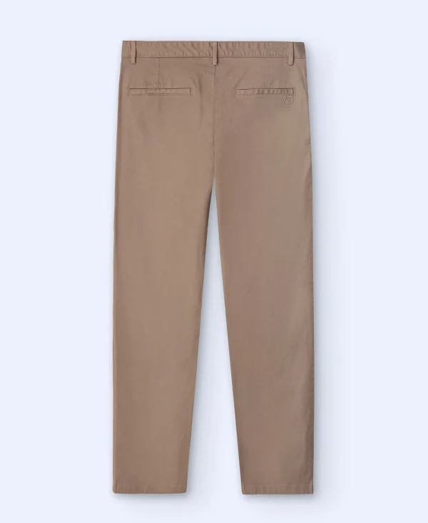 Adolfo Dominguez Pantalones>Pantalon Chino En Twill De Algodon Camel