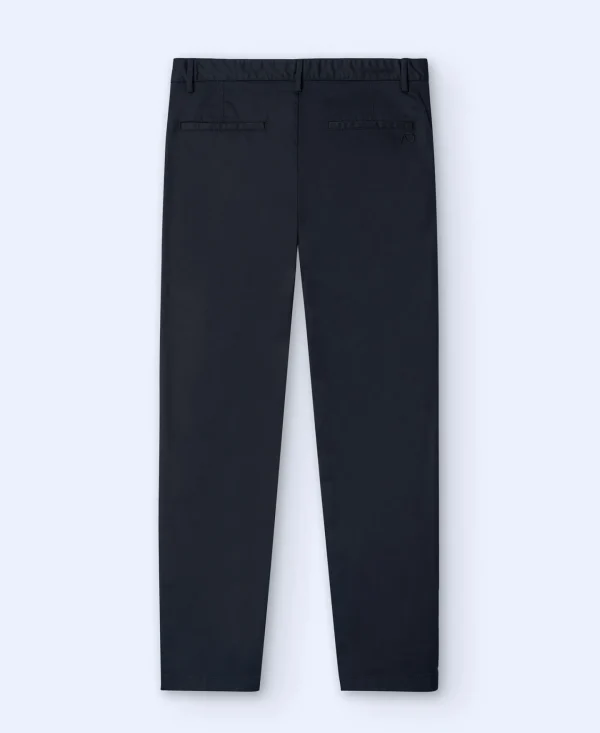 Adolfo Dominguez Pantalones>Pantalon Chino En Twill De Algodon Negro