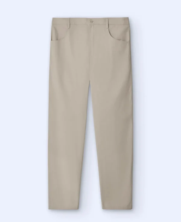 Adolfo Dominguez Pantalones>Pantalon Chino Slim Fit En Twill Arena