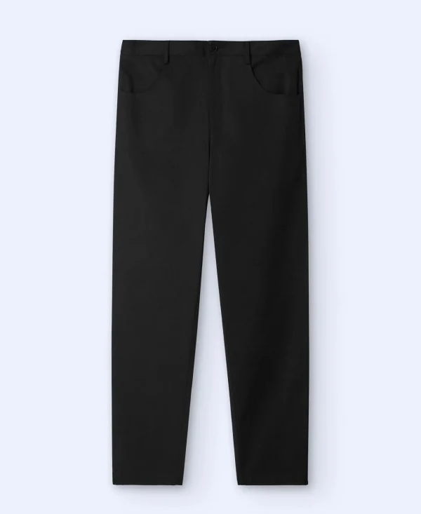 Adolfo Dominguez Pantalones>Pantalon Chino Slim Fit En Twill Negro