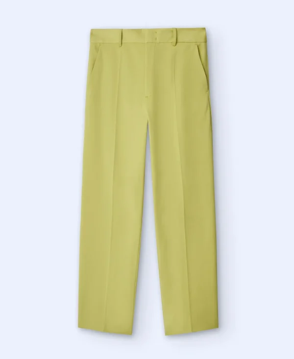 Adolfo Dominguez Pantalones>Pantalon Corte Recto Amarillo Oscuro