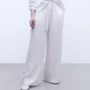Adolfo Dominguez Pantalones>Pantalon De Corte Recto Crema