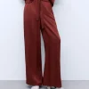 Adolfo Dominguez Pantalones>Pantalon De Corte Recto Teja