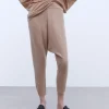 Adolfo Dominguez Pantalones>Pantalon En Lana Merino Camel