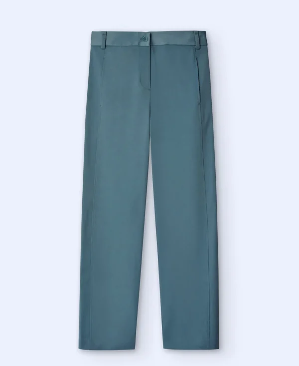 Adolfo Dominguez Pantalones>Pantalon Regular Fit Verde