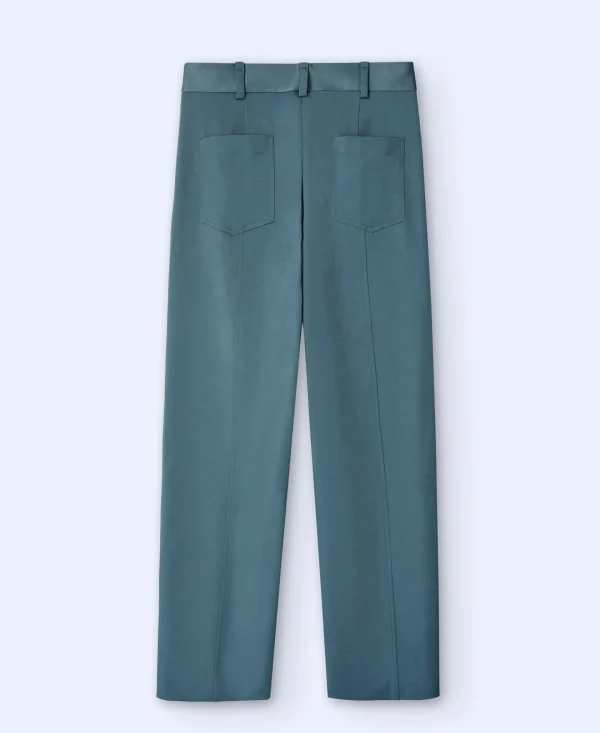 Adolfo Dominguez Pantalones>Pantalon Regular Fit Verde