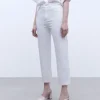 Adolfo Dominguez Pantalones>Pantalon Vaquero Cinco Bolsillos Blanco