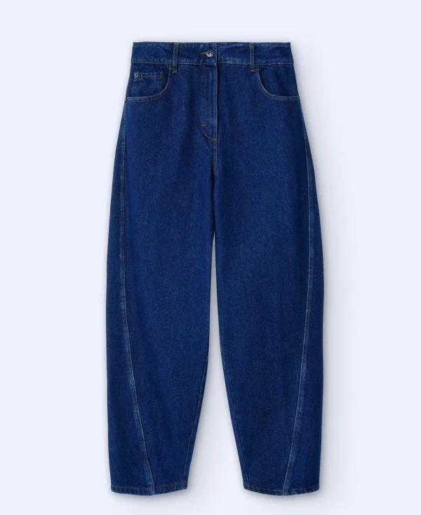 Adolfo Dominguez Pantalones>Pantalon Vaquero En Algodon Azul Denim