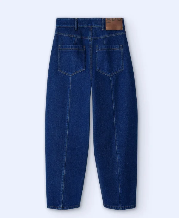 Adolfo Dominguez Pantalones>Pantalon Vaquero En Algodon Azul Denim