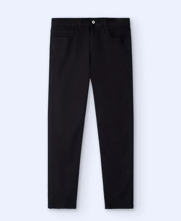 Adolfo Dominguez Pantalones>Pantalon Vaquero Slim Fit Negro