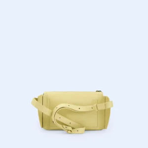 Adolfo Dominguez Bolsos>Rinonera Made In Spain En Piel Amarillo